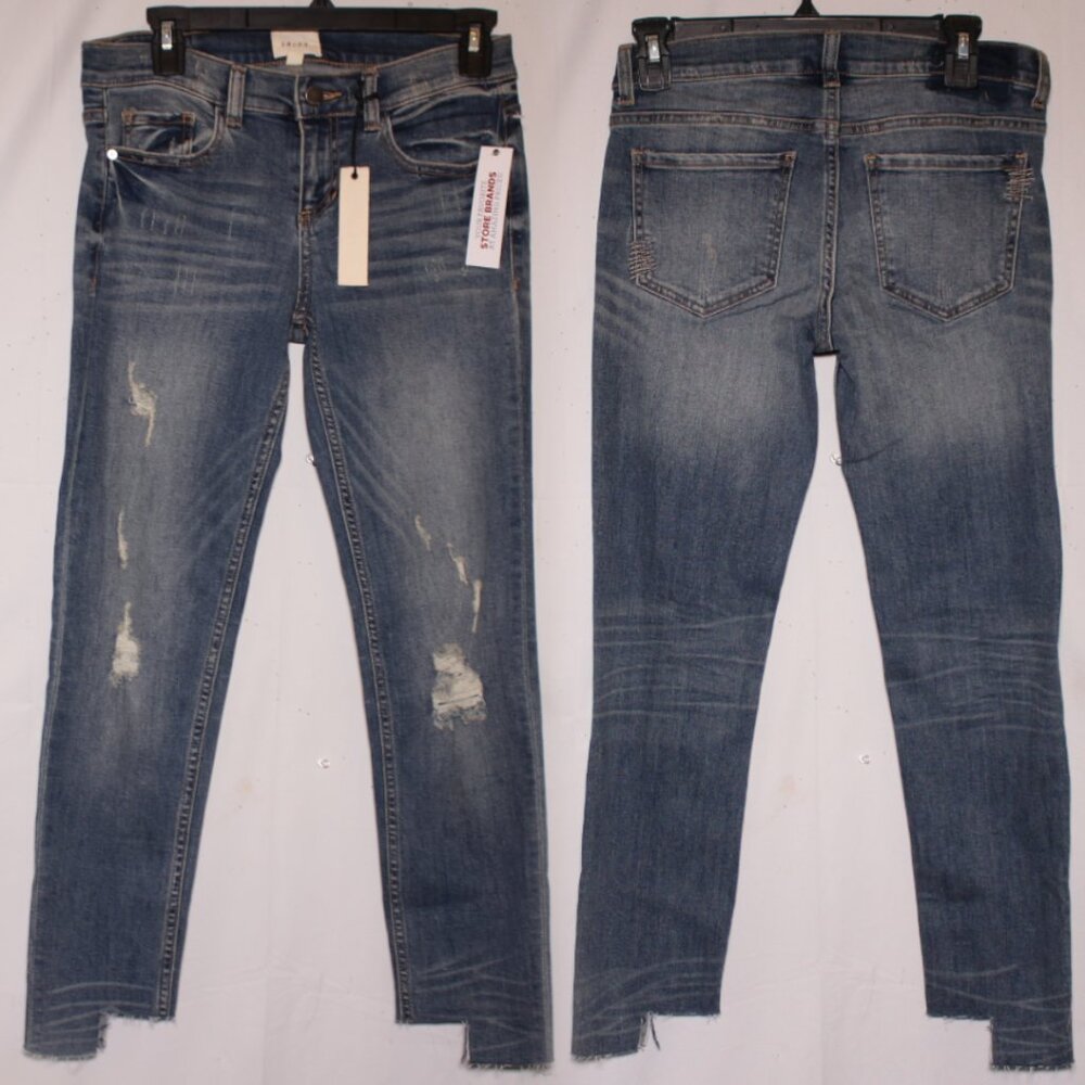 NWT ID:23 Mid Rise Distressed Skinny Jeans Size 25